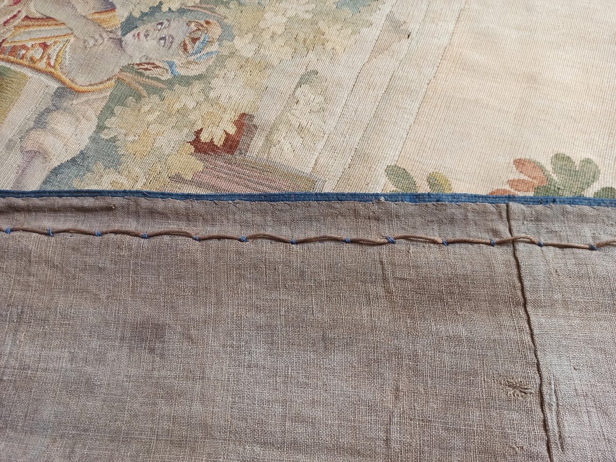 Tapisserie d'Aubusson  fin XVIIIe siècle-photo-3