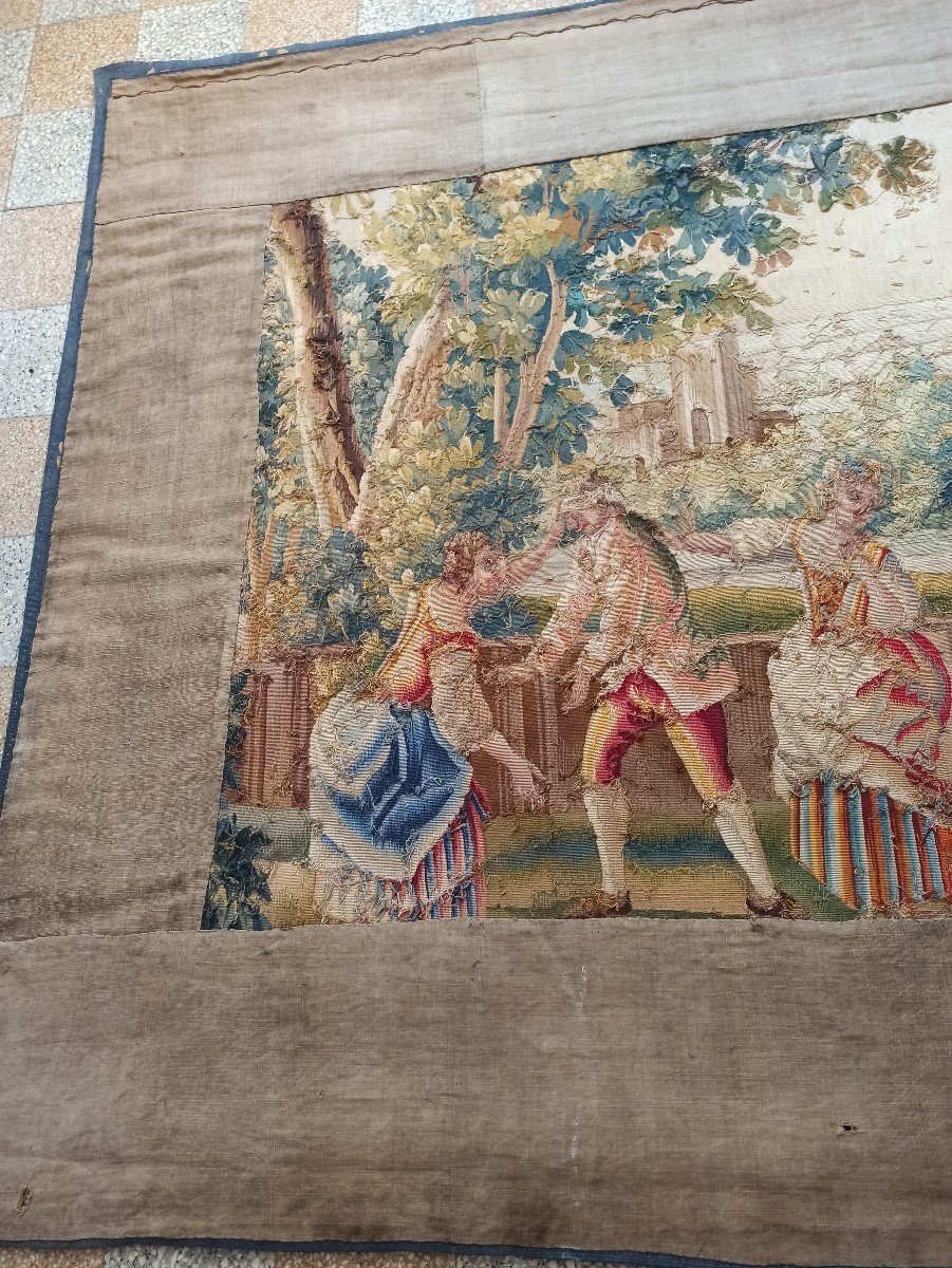 Tapisserie d'Aubusson  fin XVIIIe siècle-photo-4
