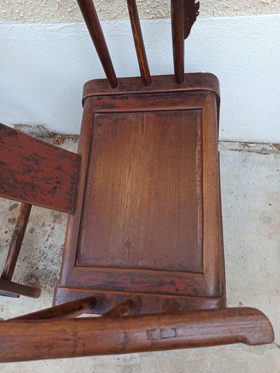 Paire de fauteuils Chine XVIIIe siècle-photo-2