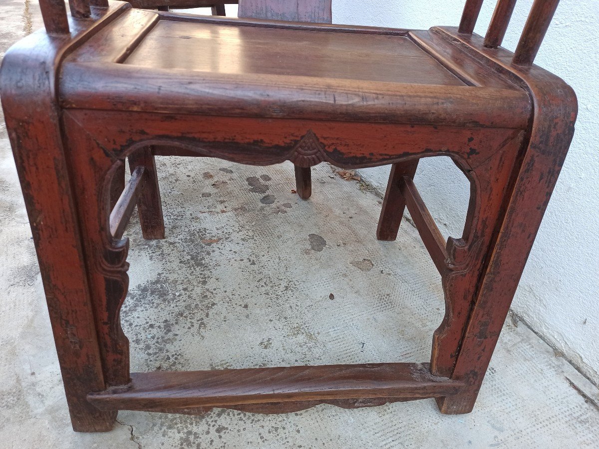 Paire de fauteuils Chine XVIIIe siècle-photo-3