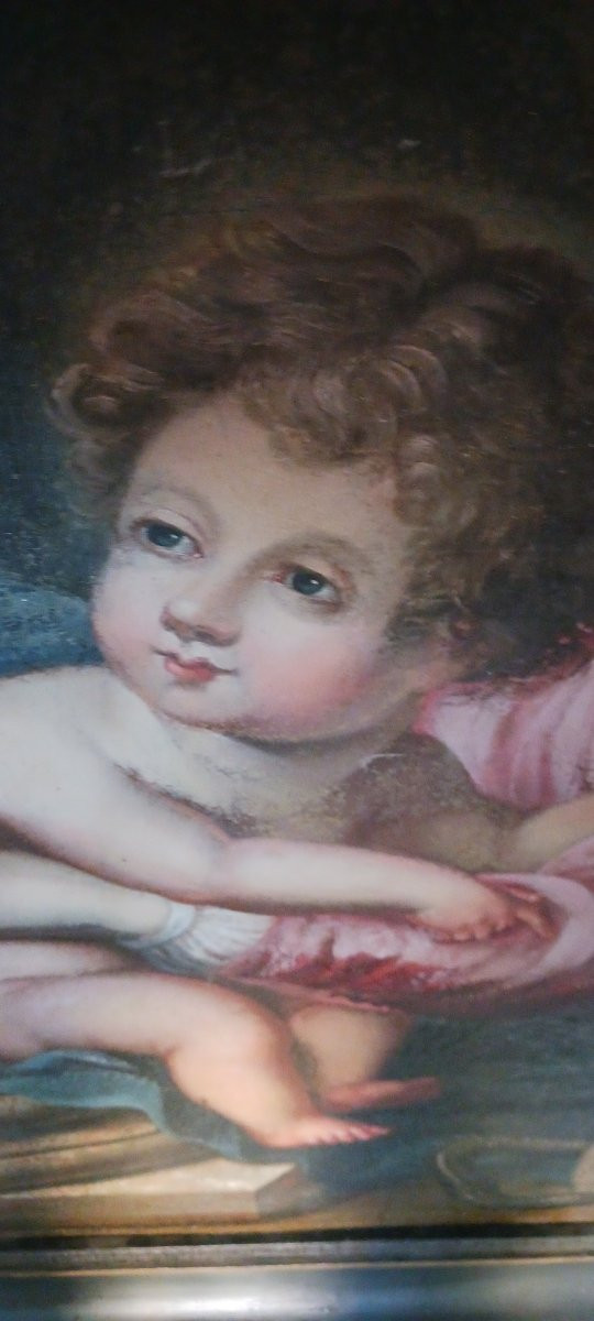 Large Religious Painting From The 17th Century-photo-2