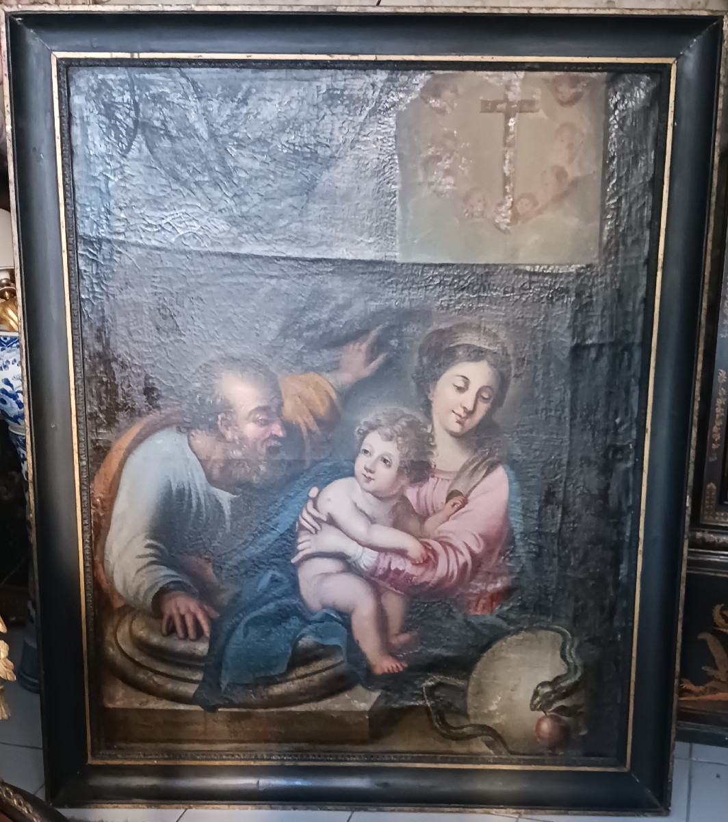 Large Religious Painting From The 17th Century
