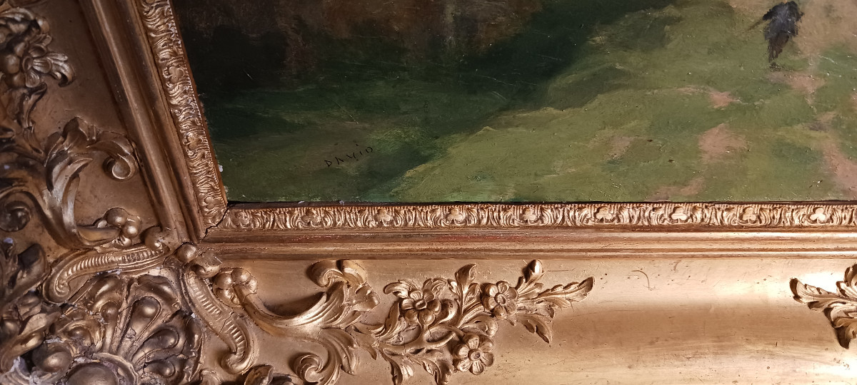 Huile sur panneau peintre Agenais-photo-4