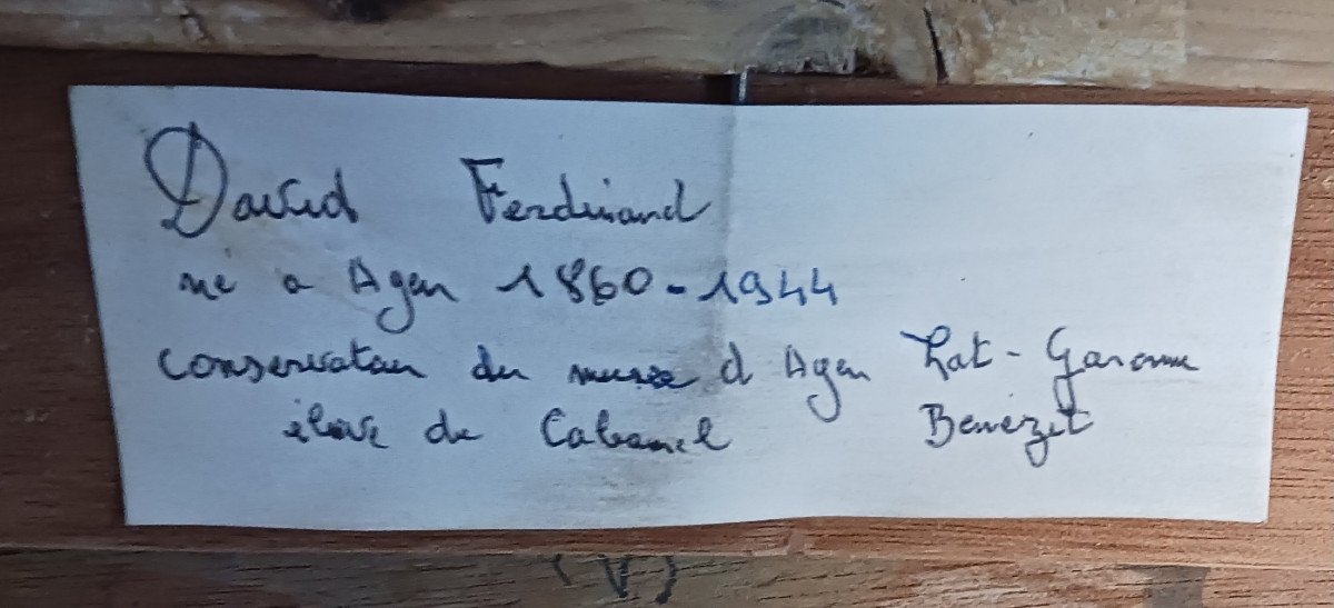 Huile sur panneau peintre Agenais-photo-1