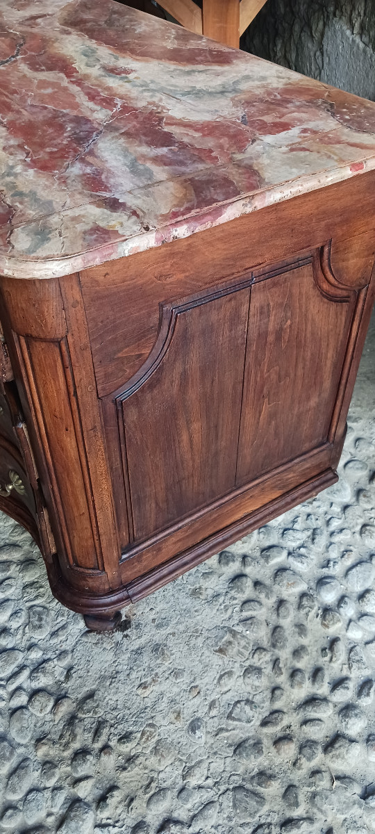Commode arbalète d'époque XVIIIe siècle-photo-3