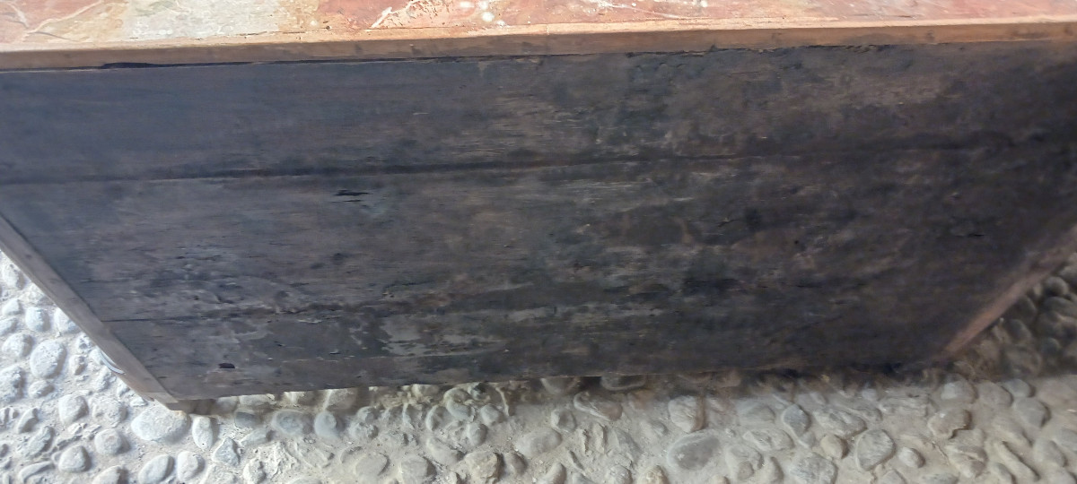 Commode arbalète d'époque XVIIIe siècle-photo-4