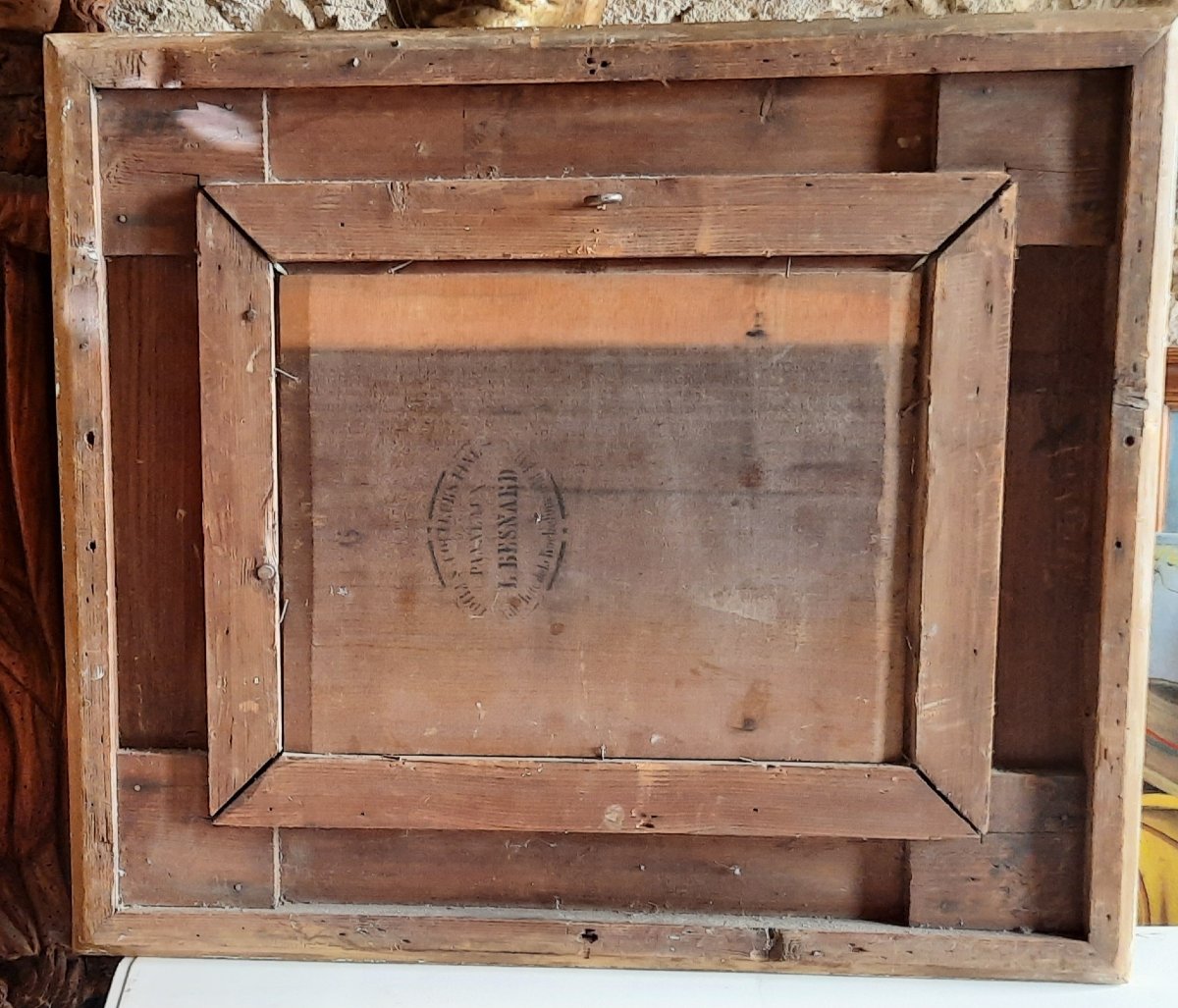 Huile sur bois fin XIXe siècle-photo-4