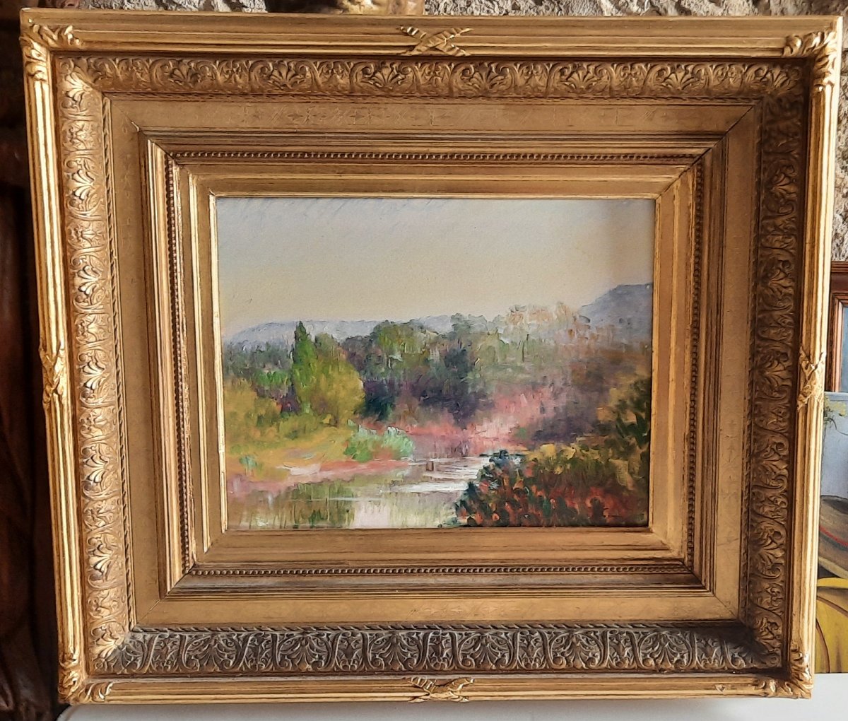 Huile sur bois fin XIXe siècle