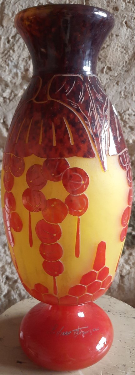 Le Verre Français Glass Paste Vase