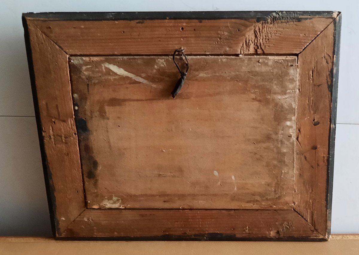 Oil On Wood, 20th Century-photo-2