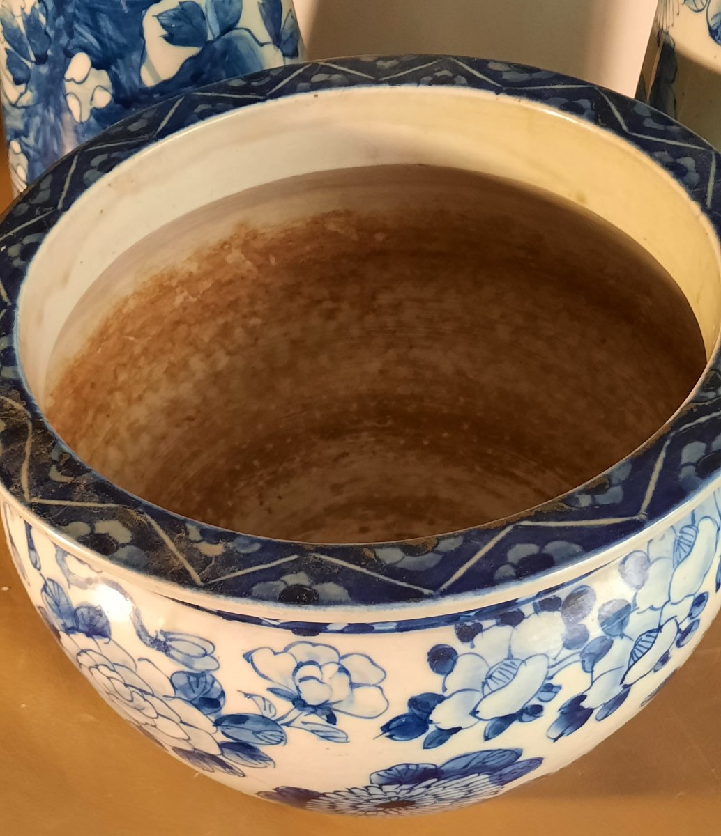 Paire de potiches sur colonne Chine -photo-3
