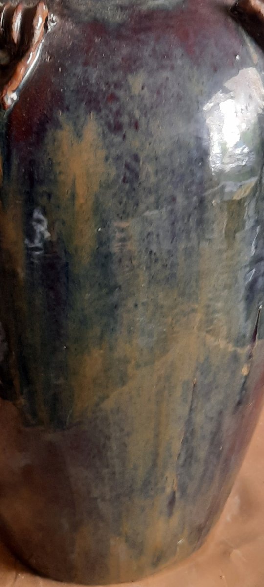 Large Glazed Ceramic Jug-photo-2