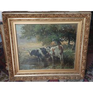 Huile sur toile XIXe siècle