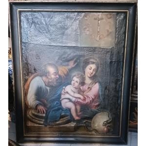 Large Religious Painting From The 17th Century