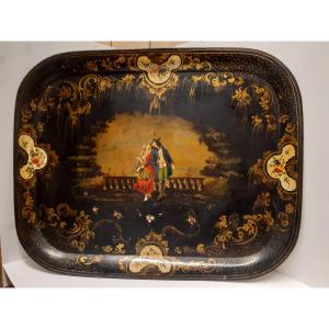 Large Napoleon III Metal Tray