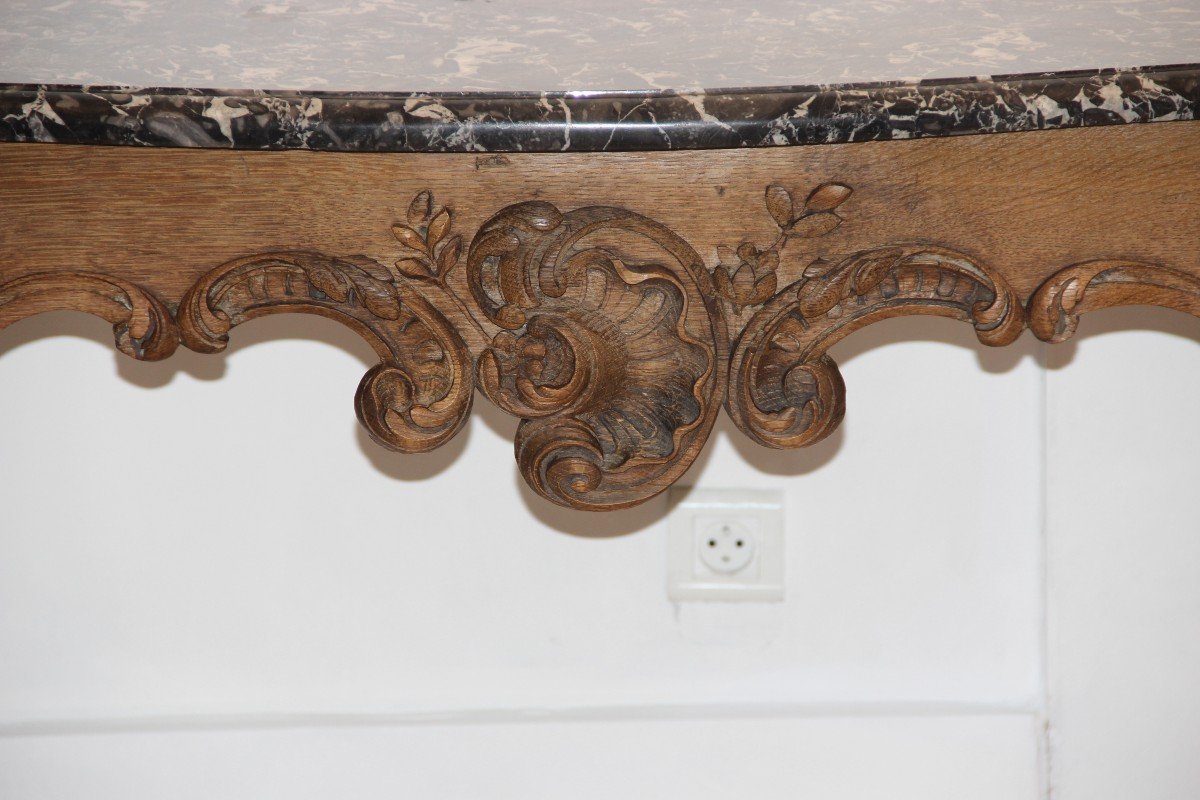  Console de Style Louis XV Sculpté-photo-2