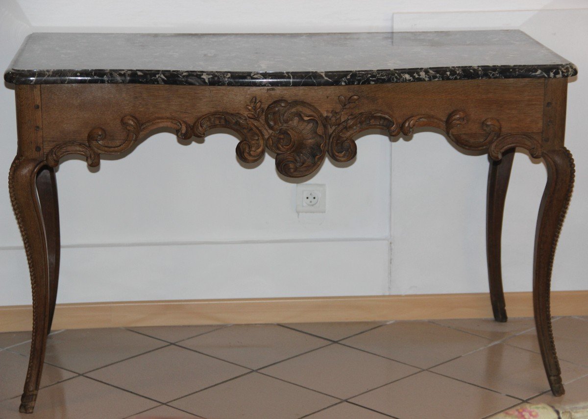  Console de Style Louis XV Sculpté-photo-2