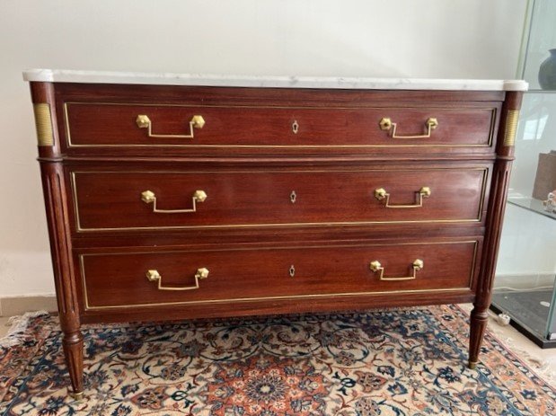 Commode En Acajou De Style Louis XVI-photo-2