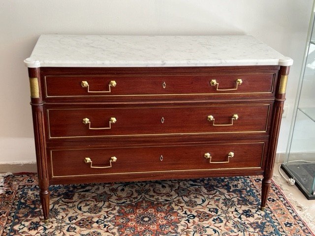 Commode En Acajou De Style Louis XVI-photo-2