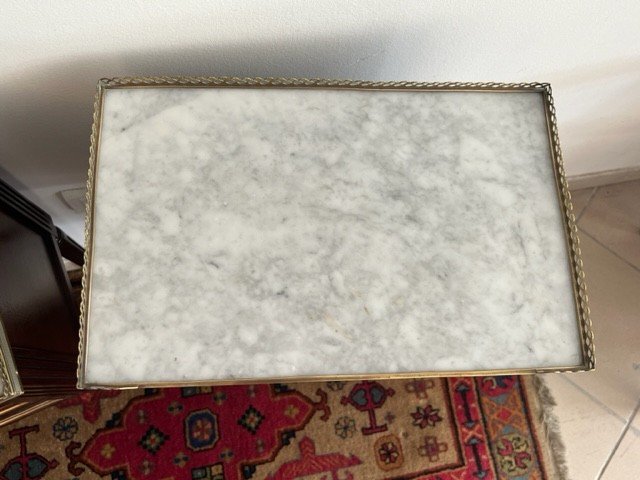 Paire De Chevets En Acajou Style Louis XVI-photo-2