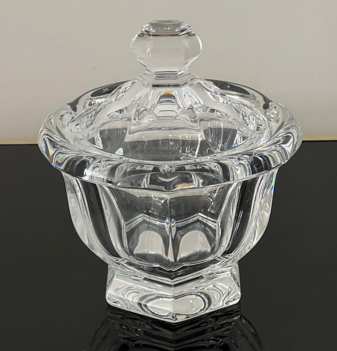 Baccarat Crystal Sugar Bowl Harcourt Model -photo-2