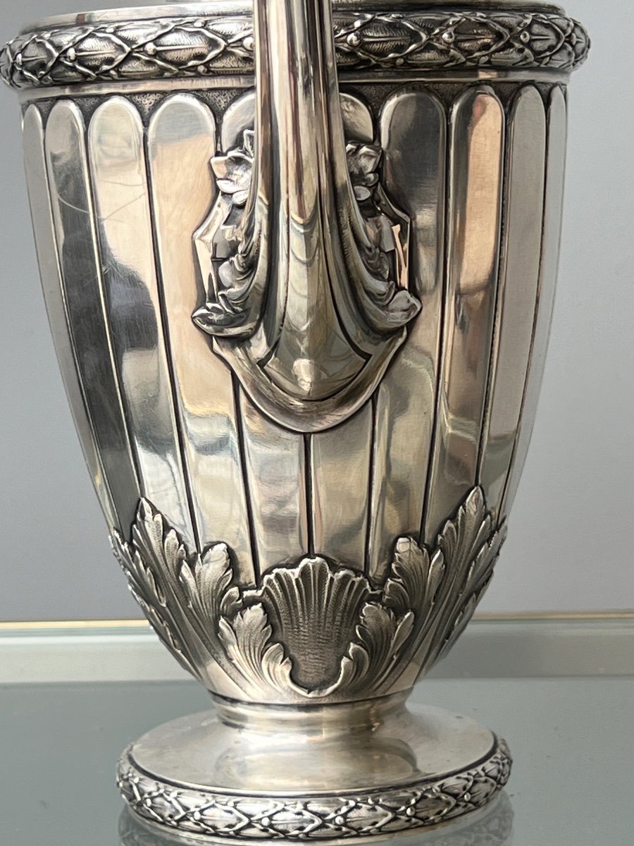 Tetard Frères Jug / Coffee Pot In Sterling Silver-photo-1