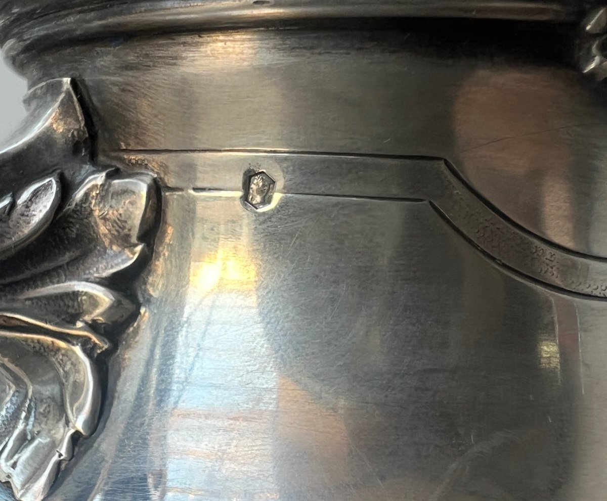 Tetard Frères Jug / Coffee Pot In Sterling Silver-photo-7