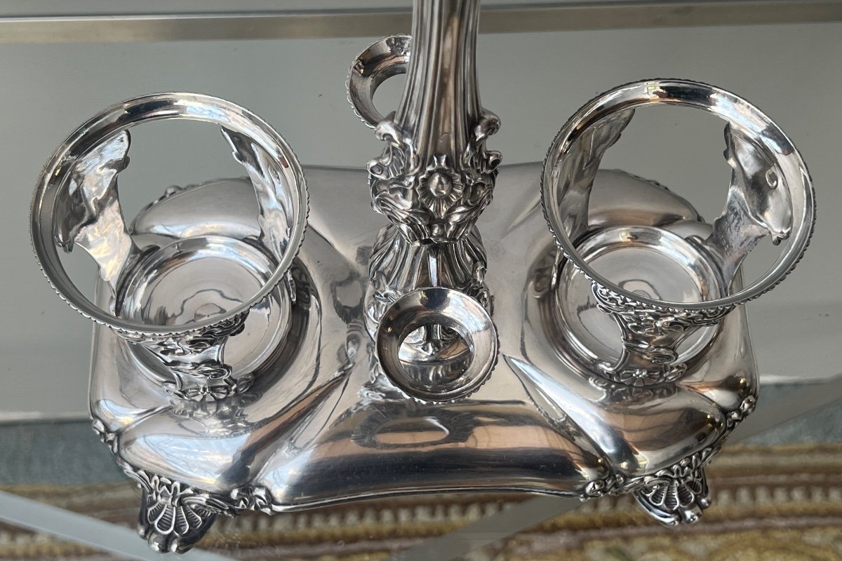 Cruet Vinegar Cruet In Sterling Silver Goldsmith François Durand -photo-8