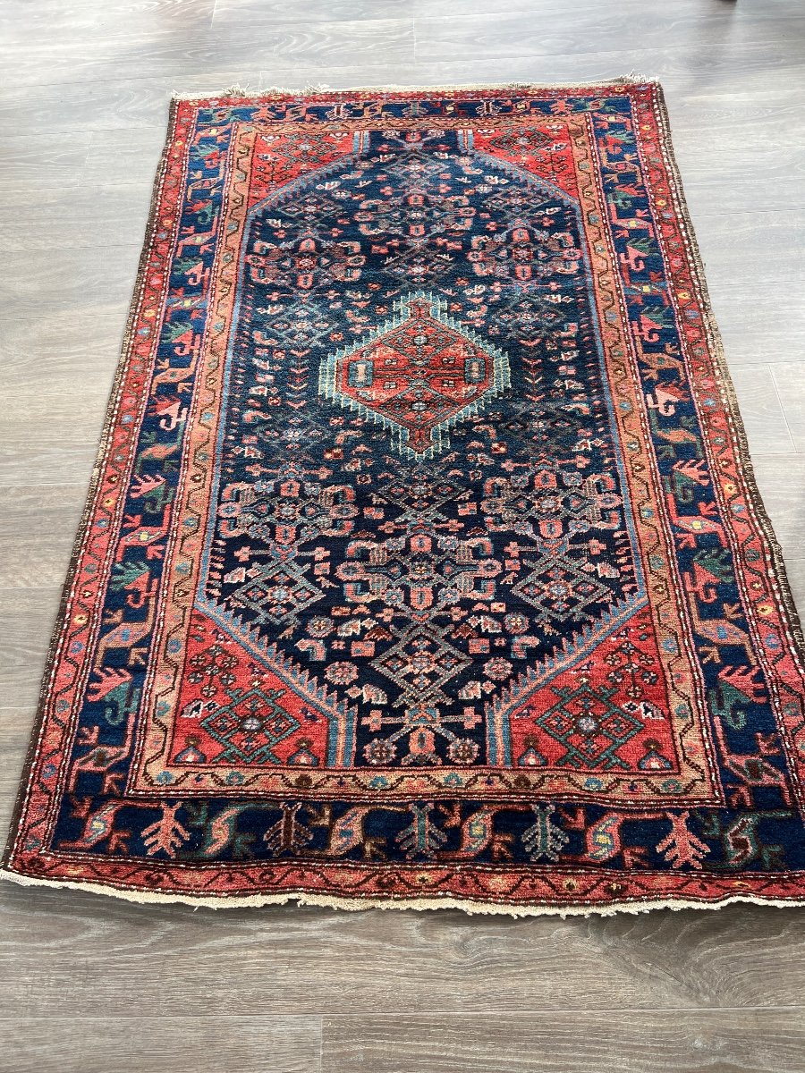Ancien Tapis d'Orient Fait Main  137 X 210-photo-2