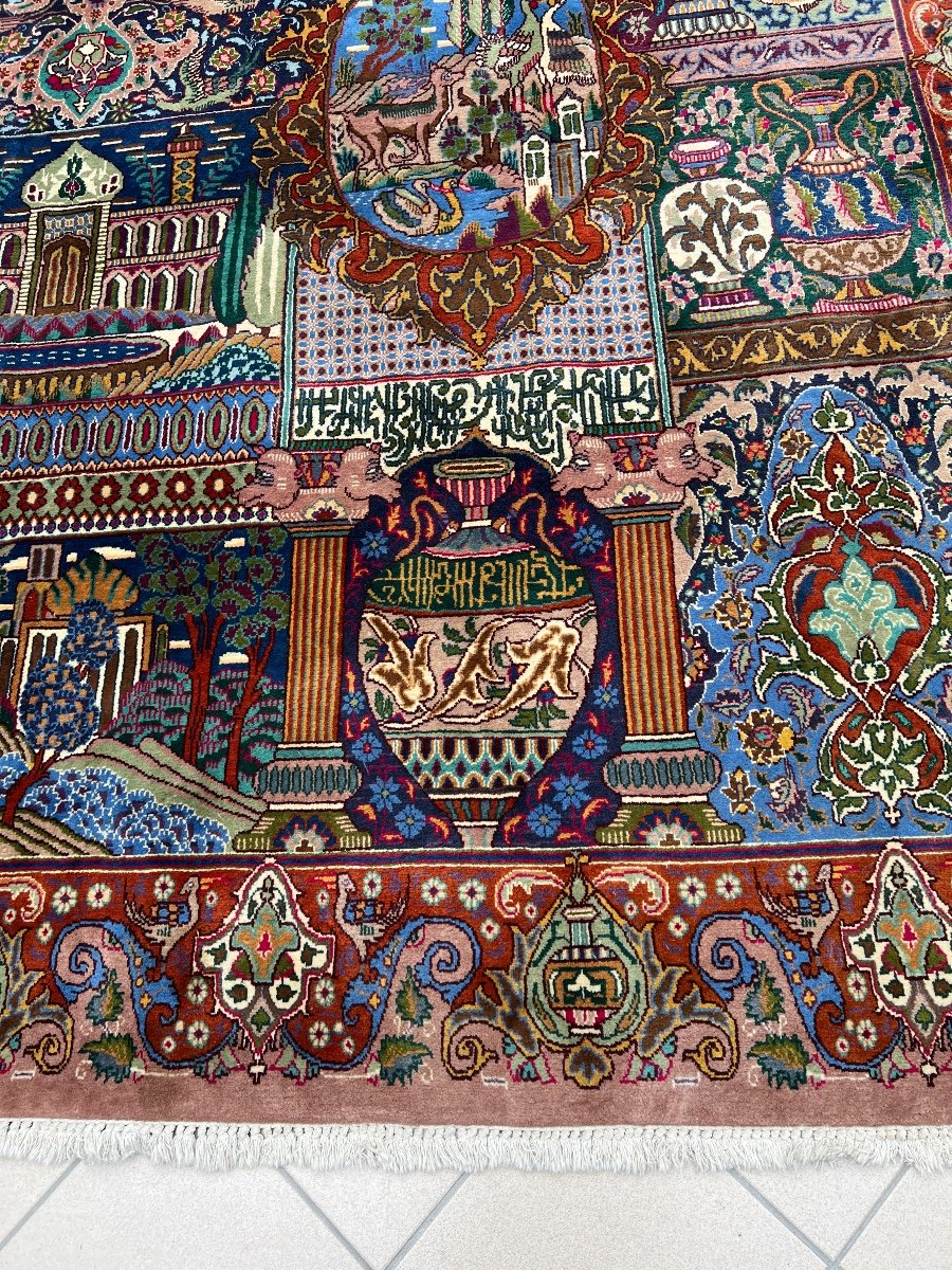 Large Handmade Wool Oriental Rug -photo-3