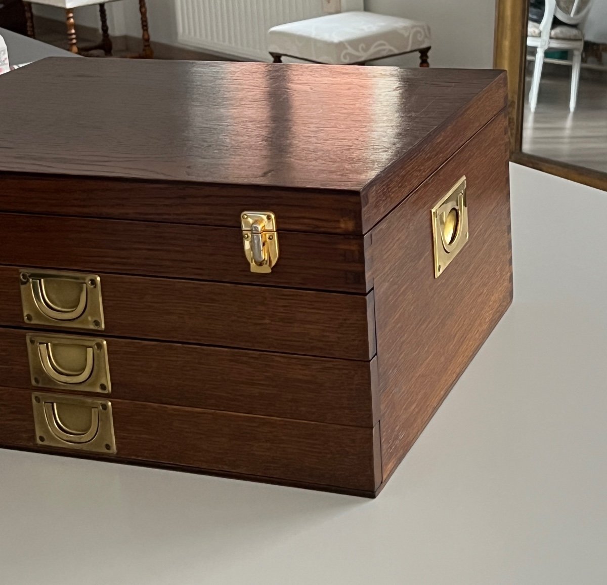 Christofle Coffret De Rangement Pour Ménagère De 187 Pièces -photo-2