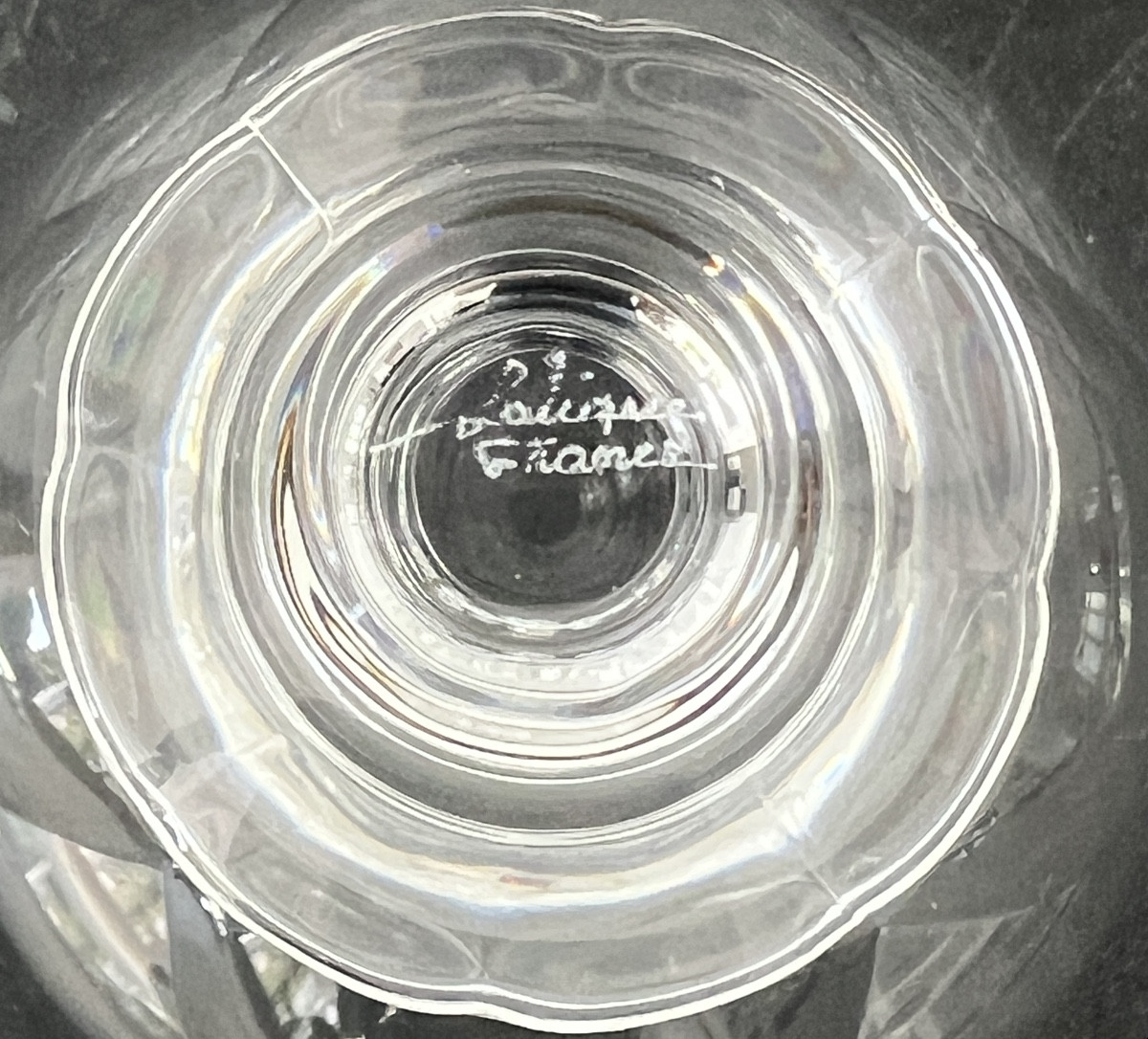 Lalique France  Modèle Blois 10 Verres à Vin en Cristal -photo-4