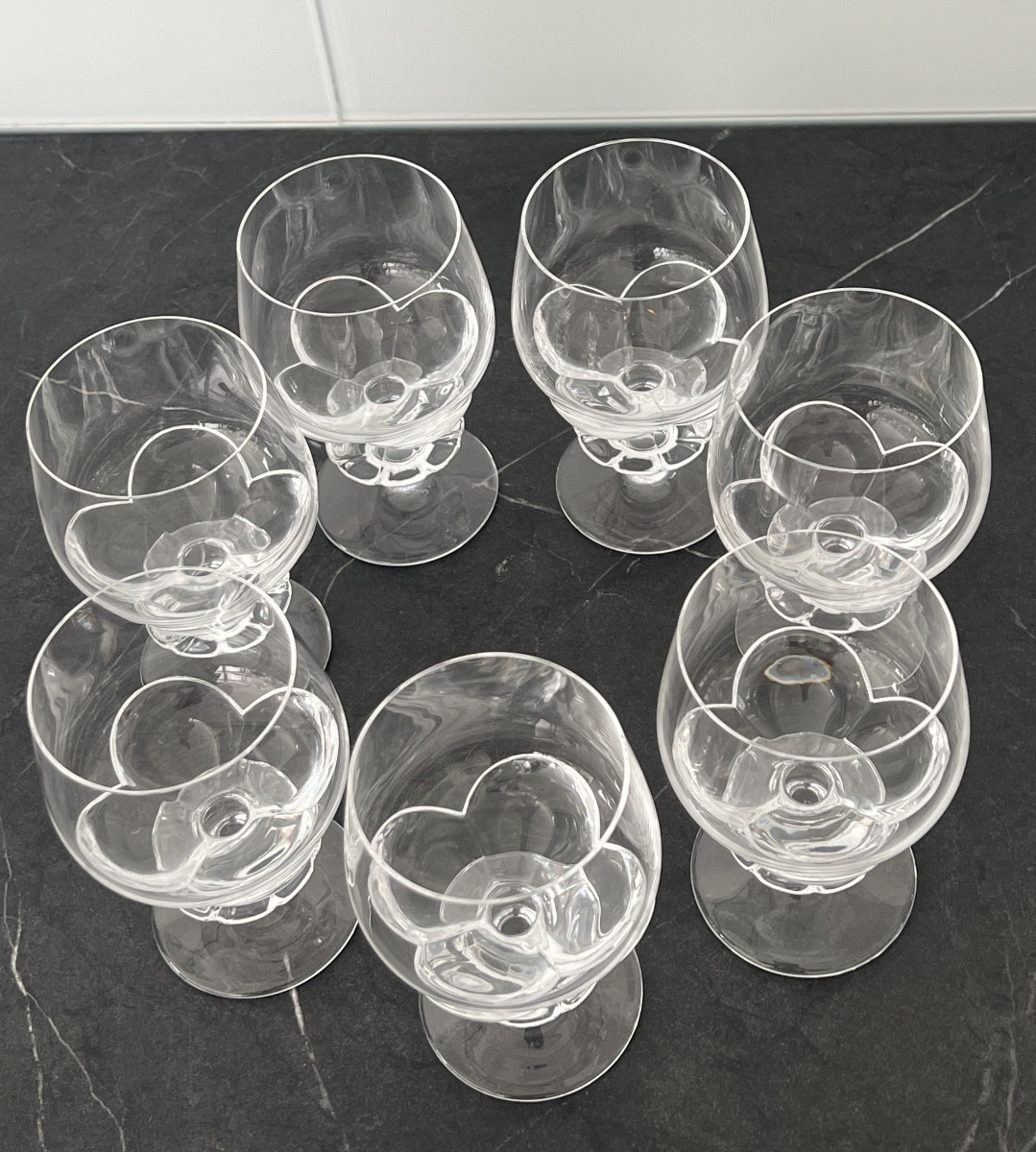 Lalique Modèle Blois 7  Verres à Vin en Cristal -photo-3