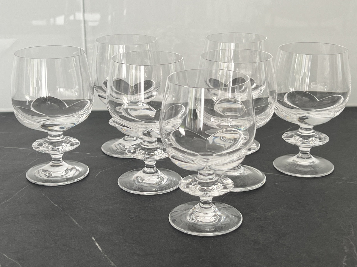 Lalique Modèle Blois 7  Verres à Vin en Cristal -photo-3