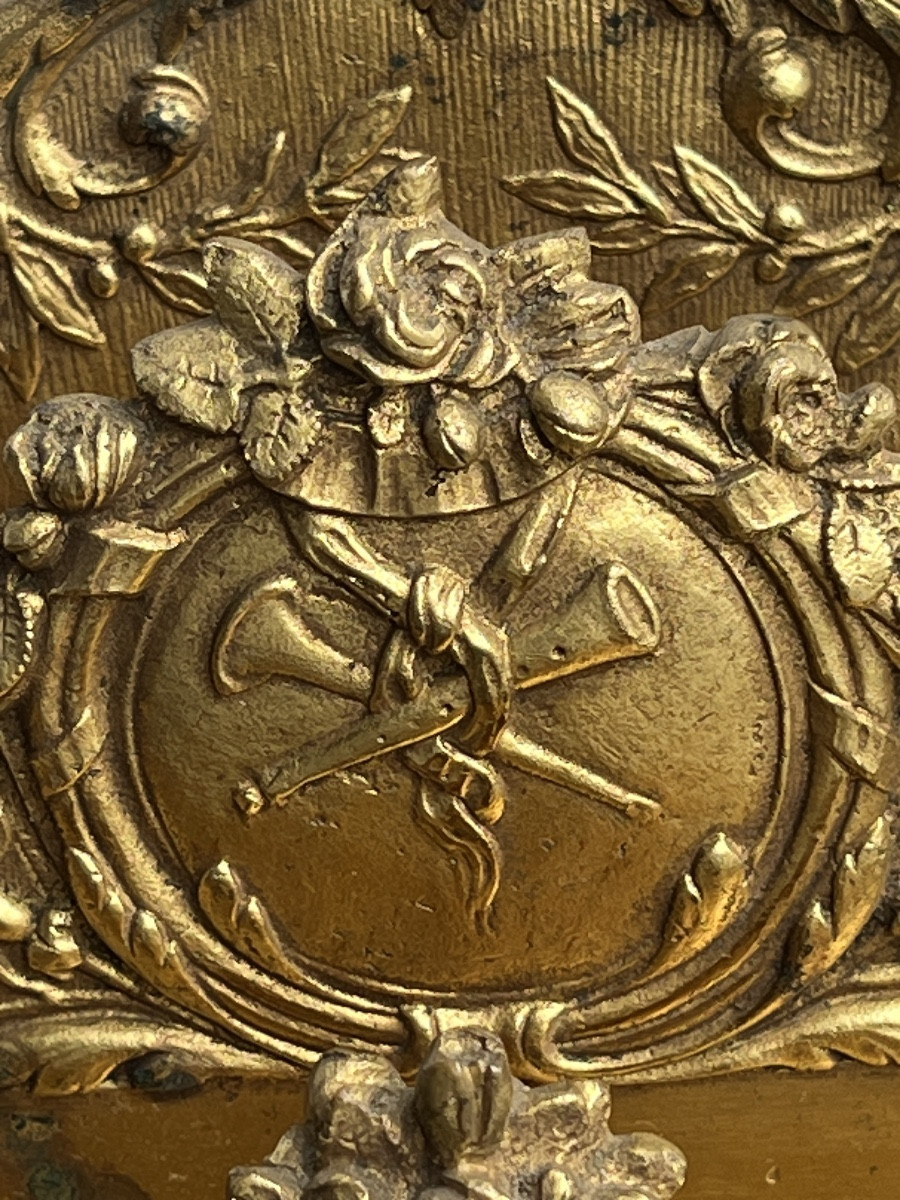 Louis XVI Style Gilt Bronze Mail Holder From The Napoleon III Period-photo-3
