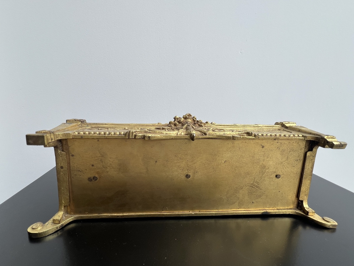 Louis XVI Style Gilt Bronze Mail Holder From The Napoleon III Period-photo-4