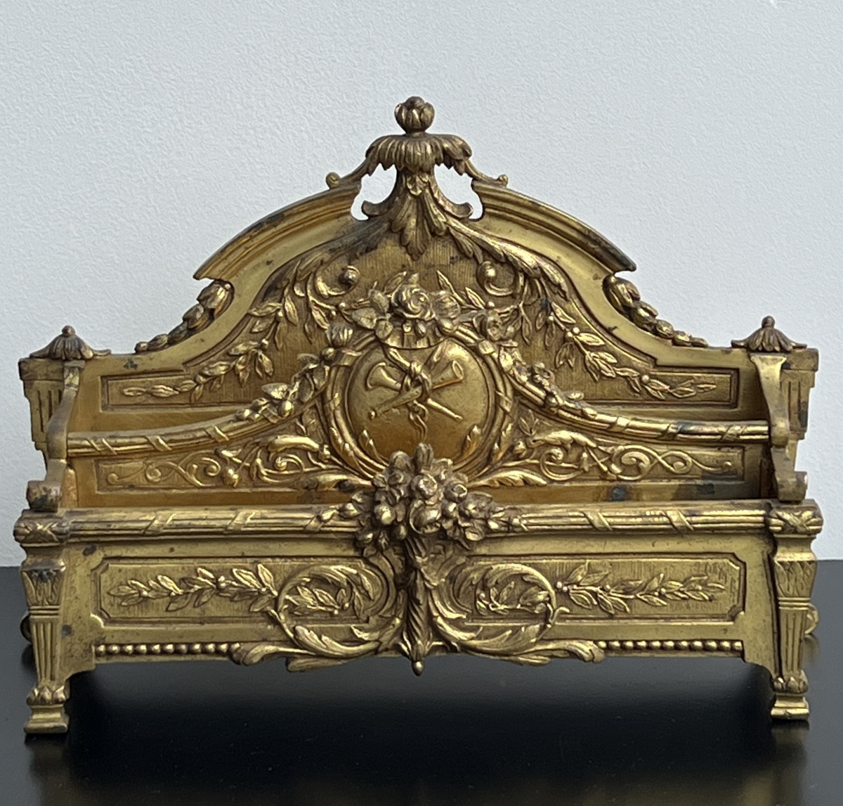 Louis XVI Style Gilt Bronze Mail Holder From The Napoleon III Period