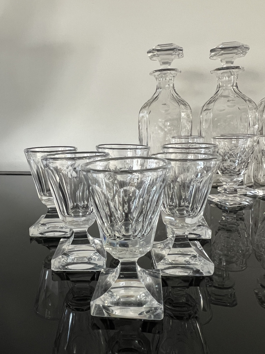 Baccarat Cut Crystal Liqueur Cellar Service-photo-8