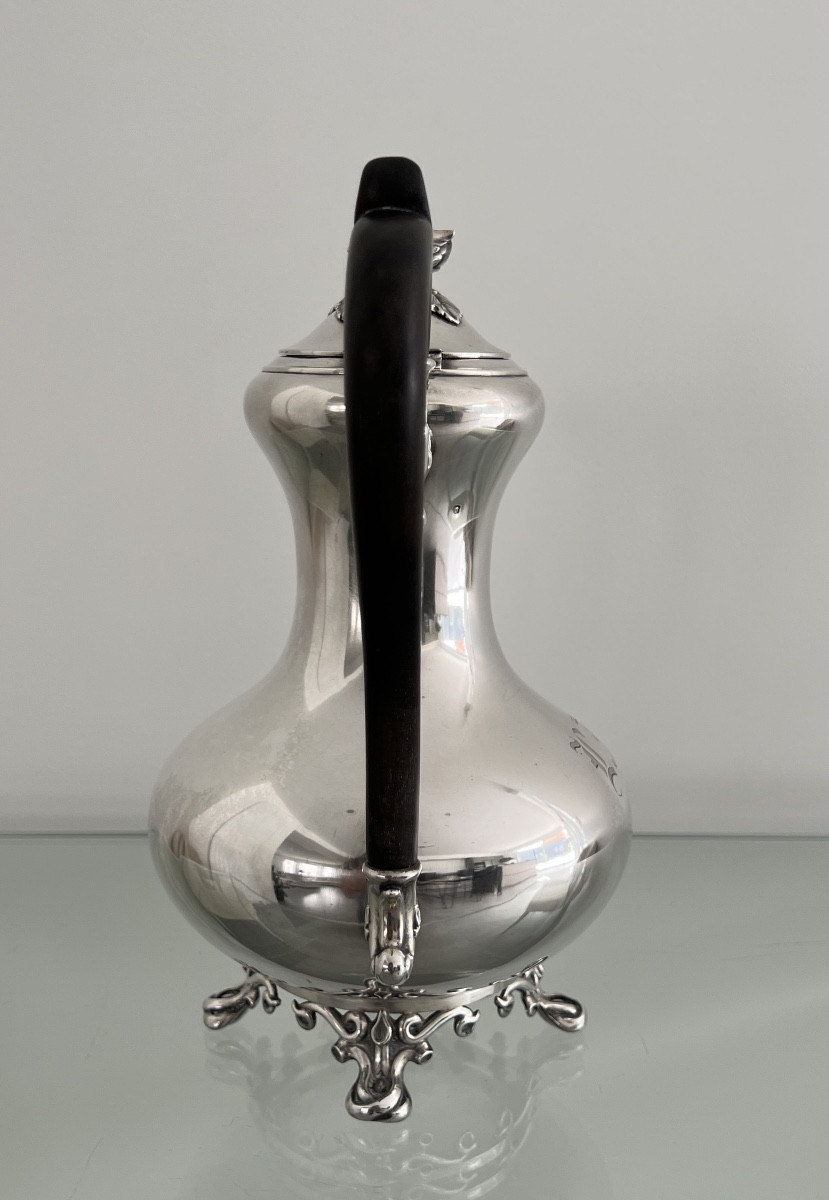 Debain Orfèvre 1864 Cafetière en Argent Massif Poinçon  Minerve -photo-6