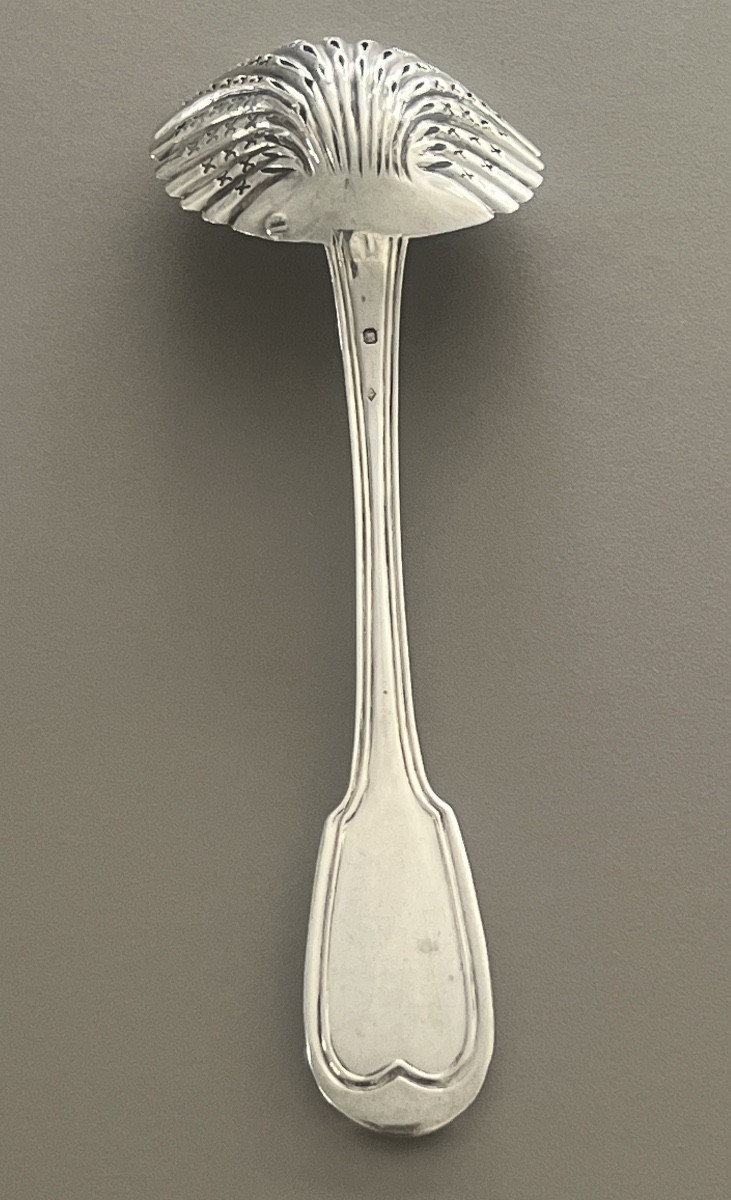 Sterling Silver Sugar Spoon With Minerva Hallmark -photo-2