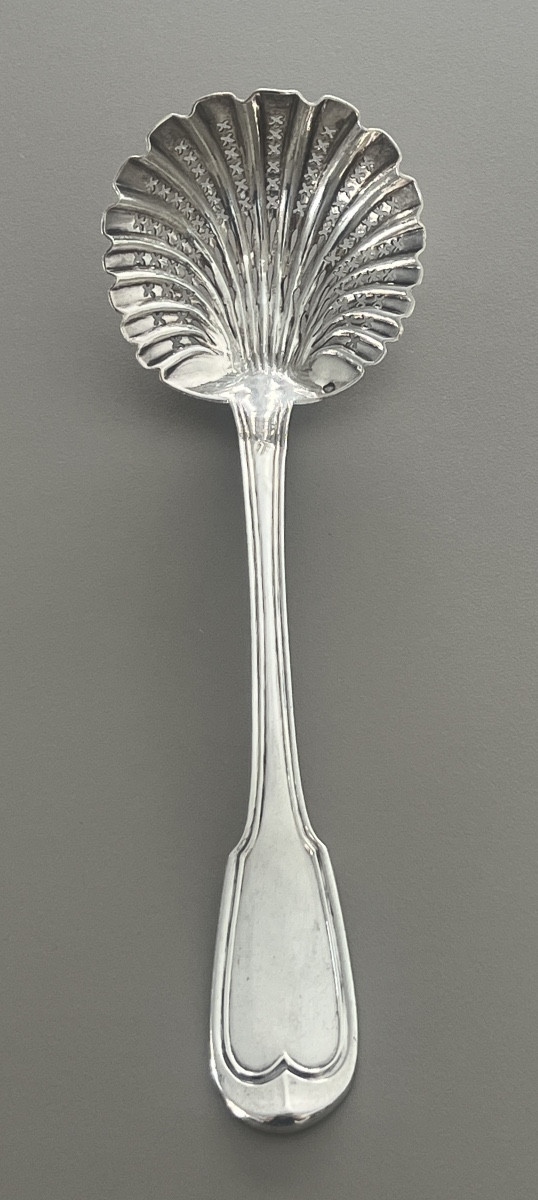 Sterling Silver Sugar Spoon With Minerva Hallmark -photo-3