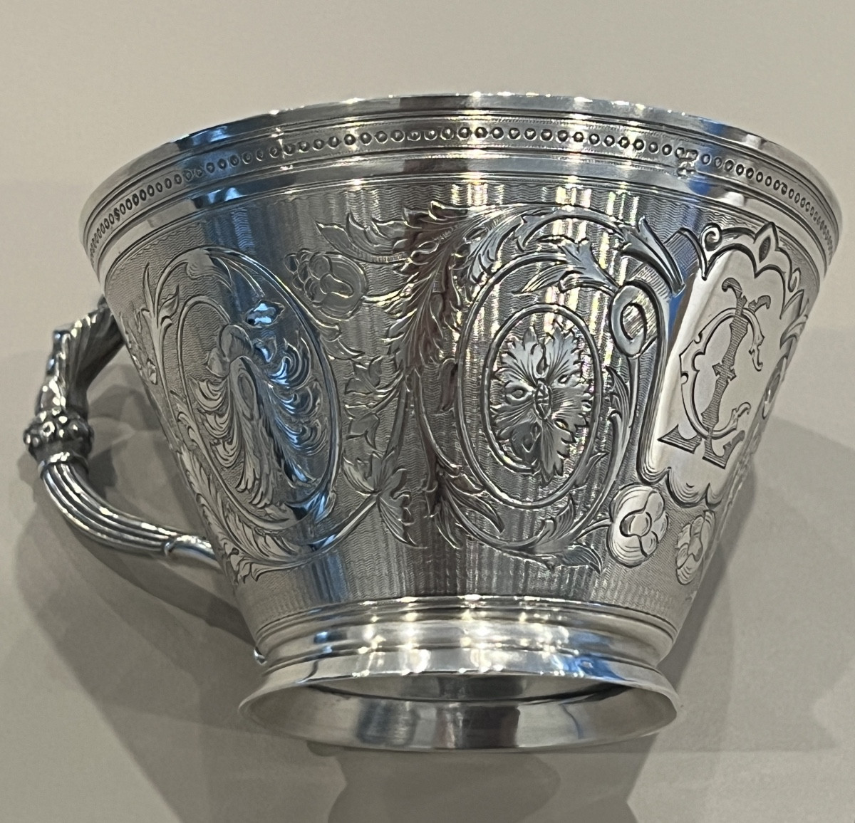 Tasse à Chocolat en Argent Massif Orfèvre Ladoucette & Gavard  1869/1886-photo-2