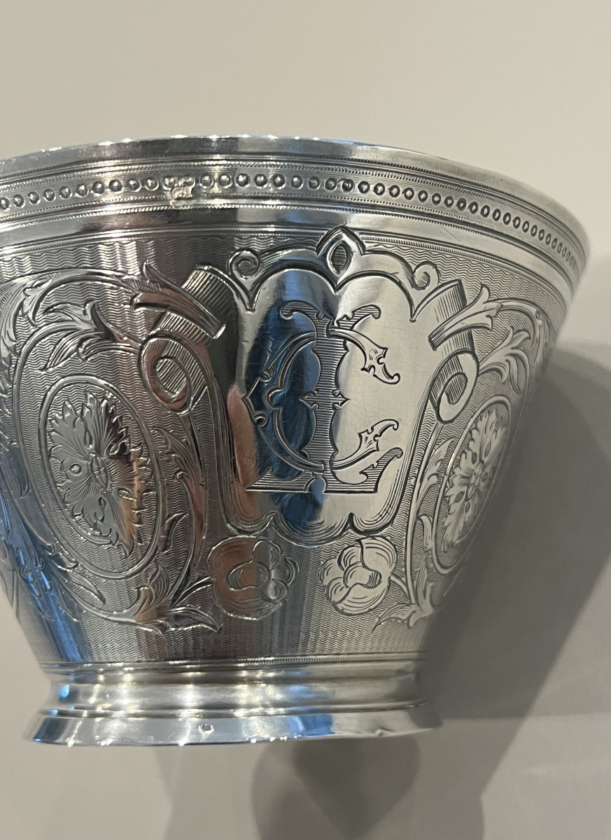 Tasse à Chocolat en Argent Massif Orfèvre Ladoucette & Gavard  1869/1886-photo-4