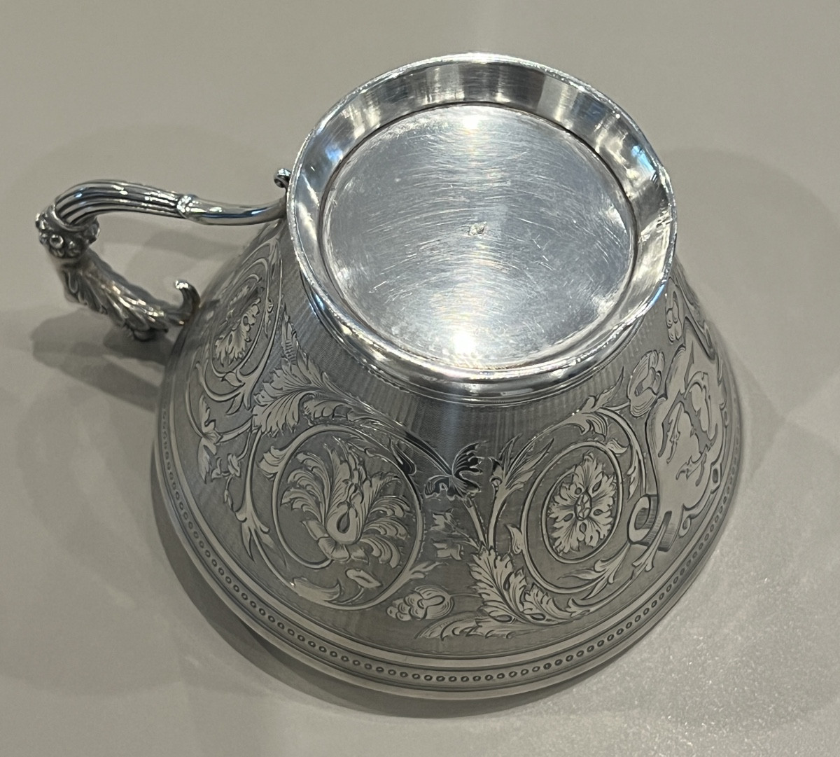 Tasse à Chocolat en Argent Massif Orfèvre Ladoucette & Gavard  1869/1886-photo-3