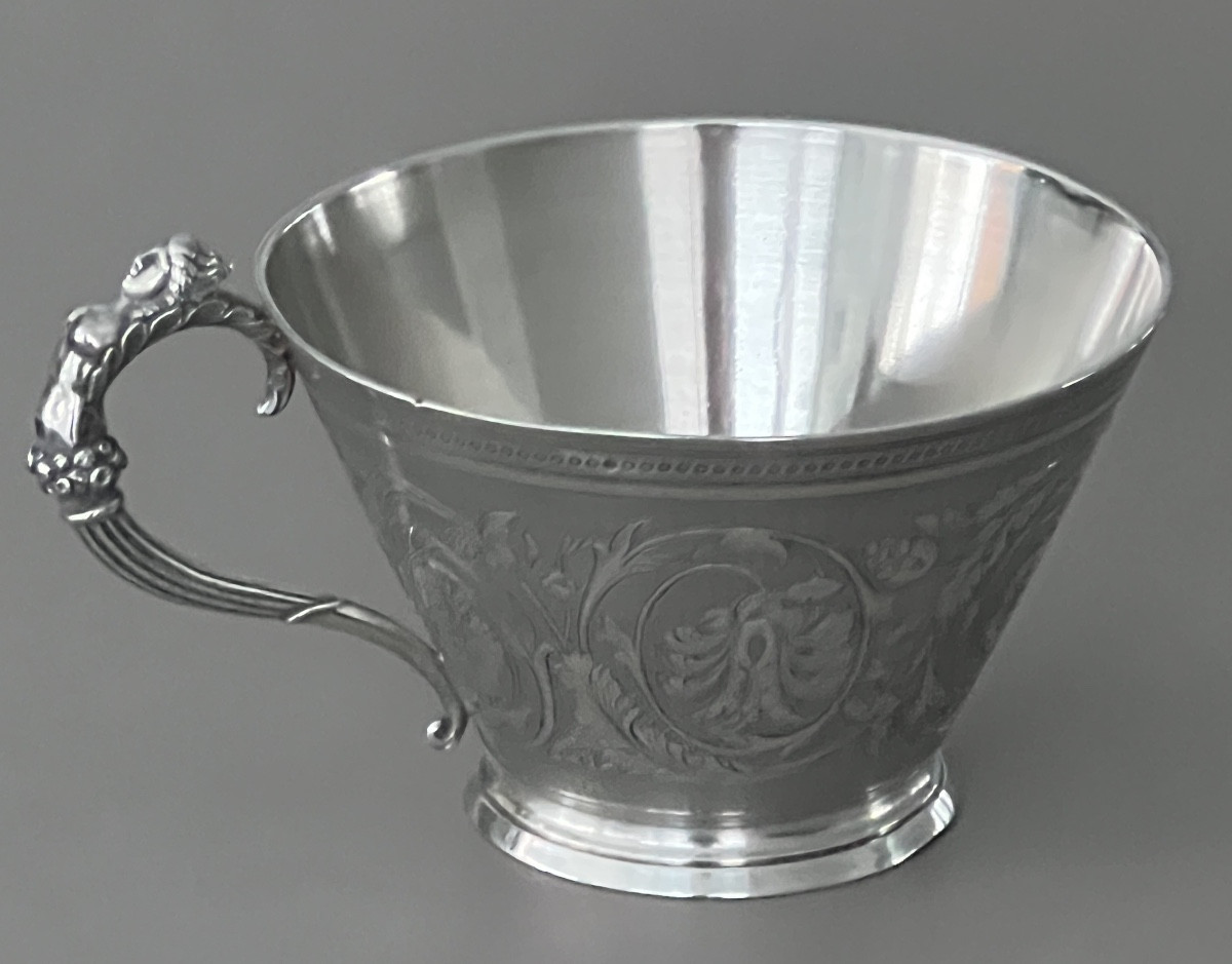 Tasse à Chocolat en Argent Massif Orfèvre Ladoucette & Gavard  1869/1886