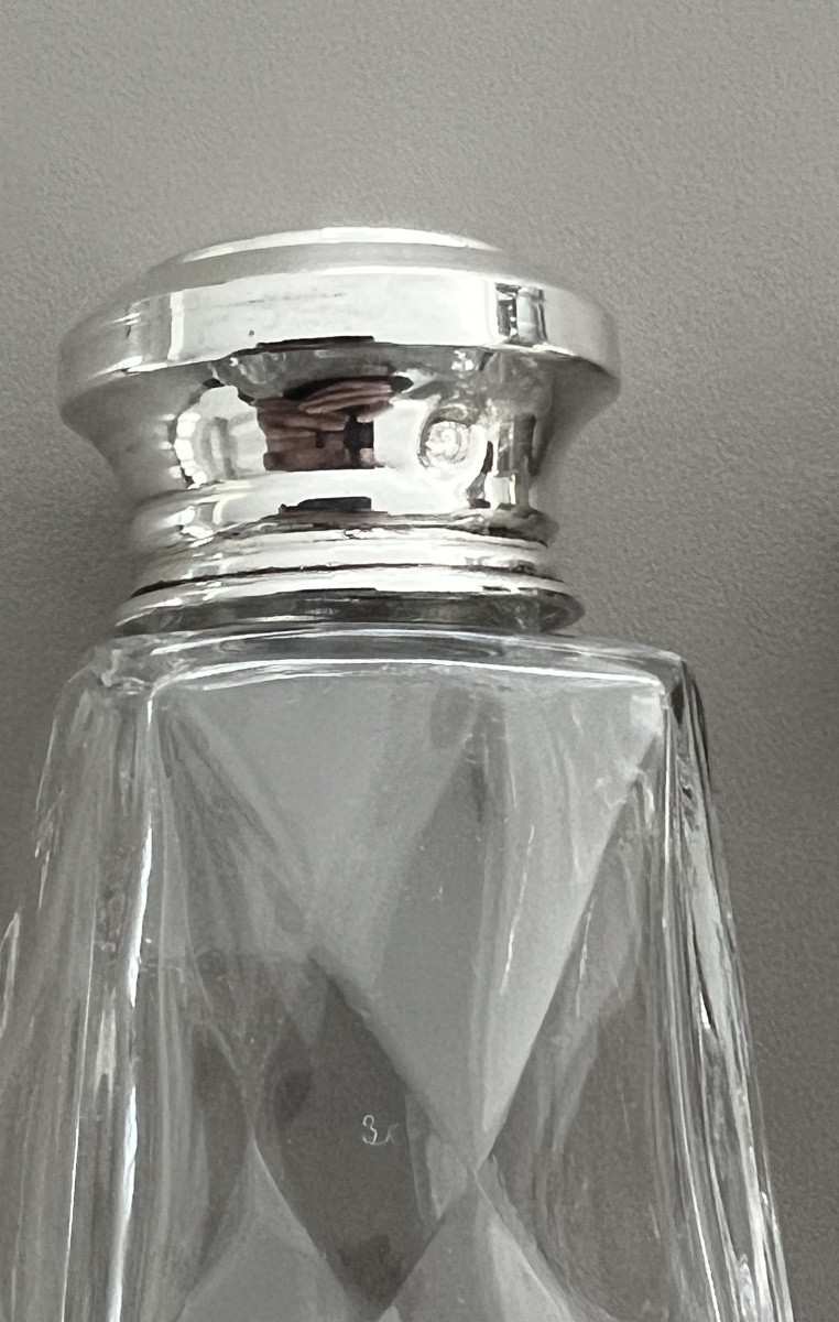 Salière & Poivrière en Cristal et Argent Minerve -photo-2