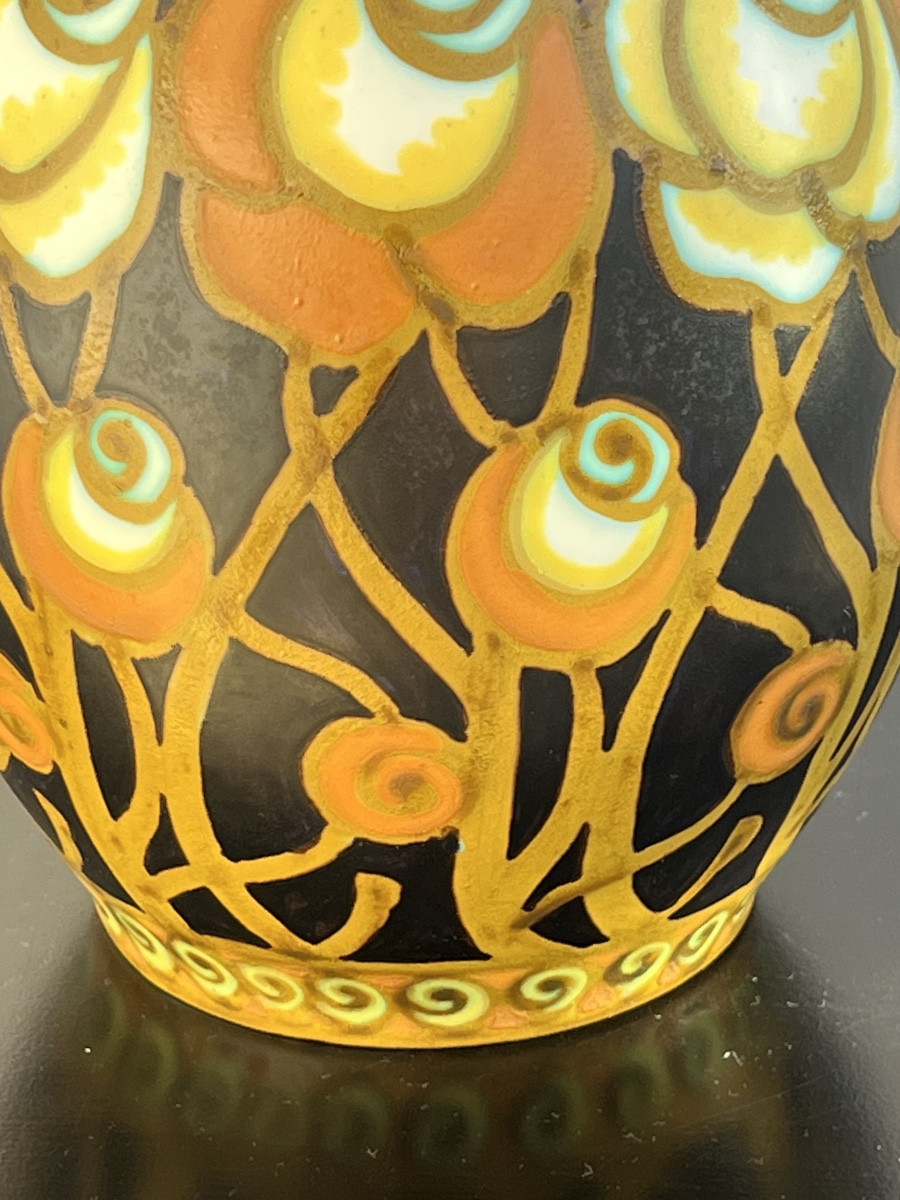 Charles Catteau ( 1880-1966  ) Vase Art-Déco 1925-photo-1