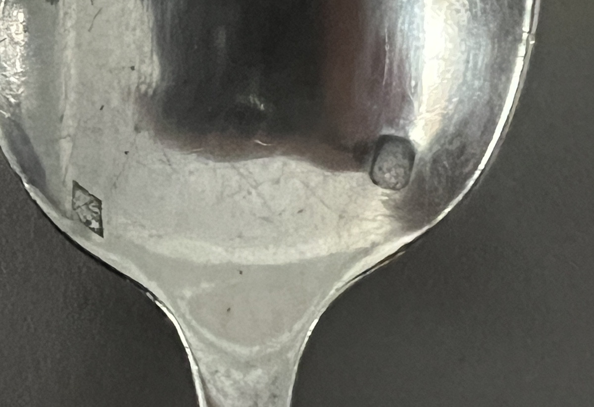 Henri Soufflot 6 Solid Silver Teaspoons, Plain Pattern -photo-4