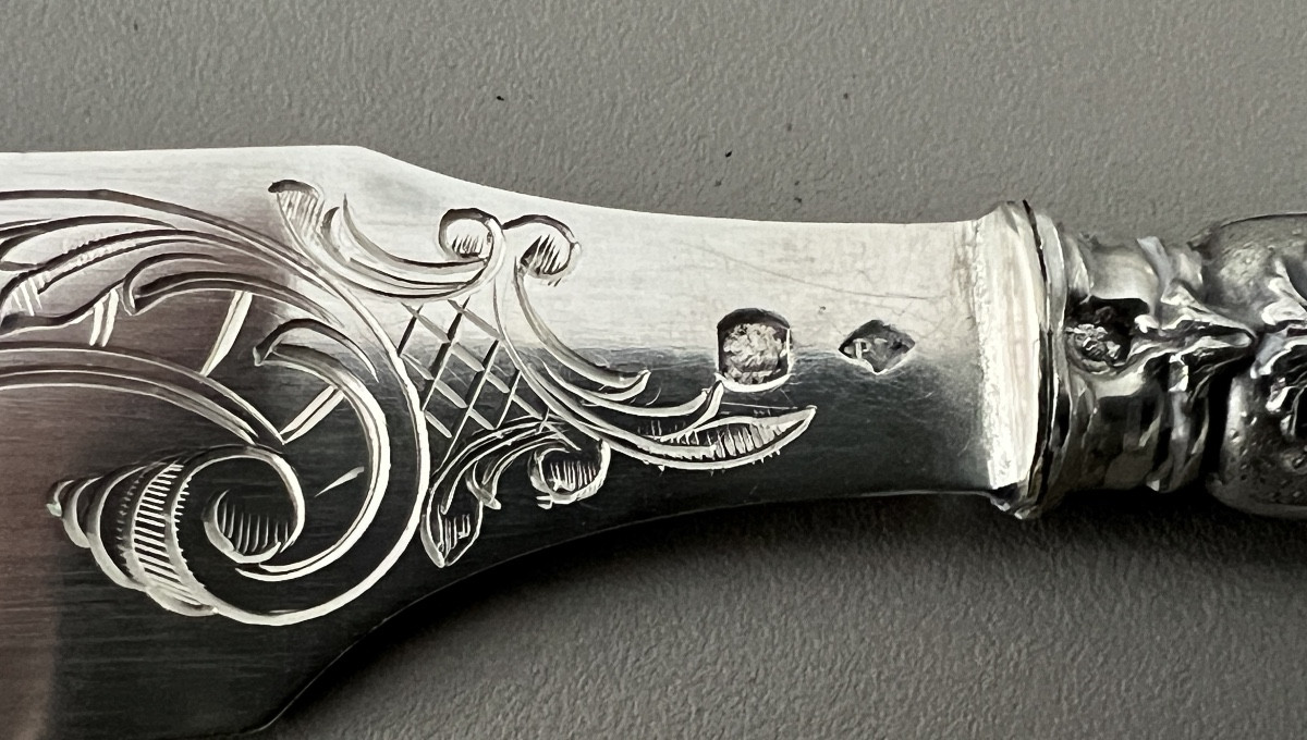Silver Cheese Serving Knife By Minerva Goldsmiths Page Brothers 1901-photo-7