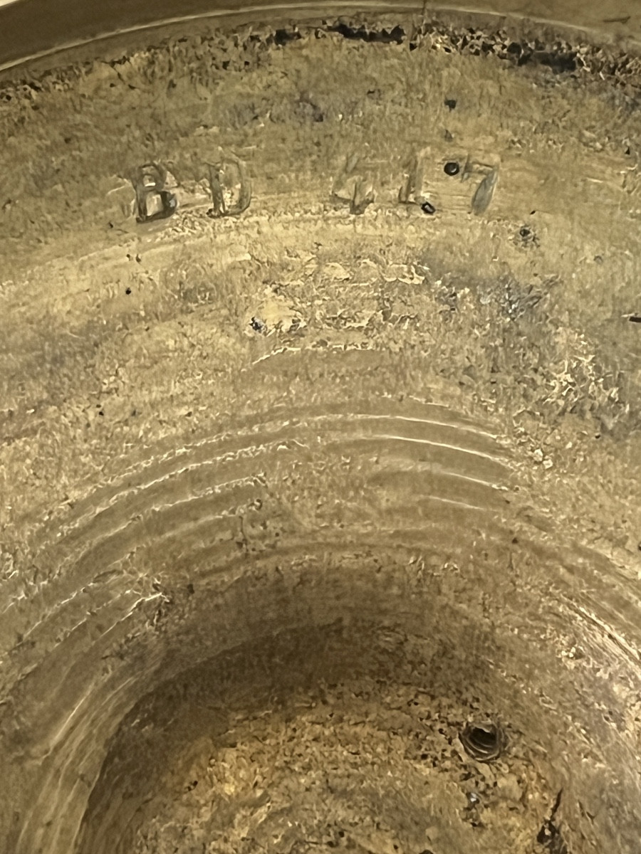 Paire de Petits  Bougeoirs Empire en Bronze -photo-7